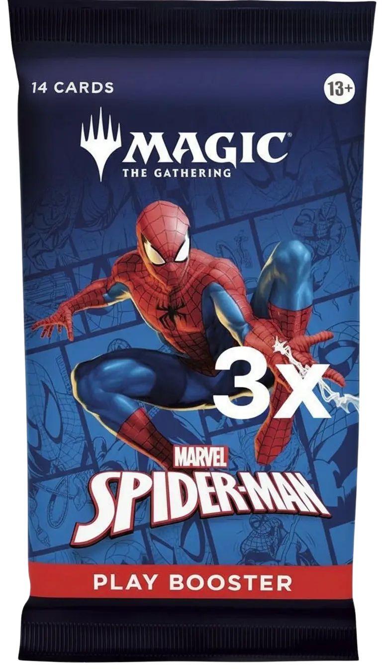 3x Marvel's Spider-Man - Play Booster Packs - (SPM)