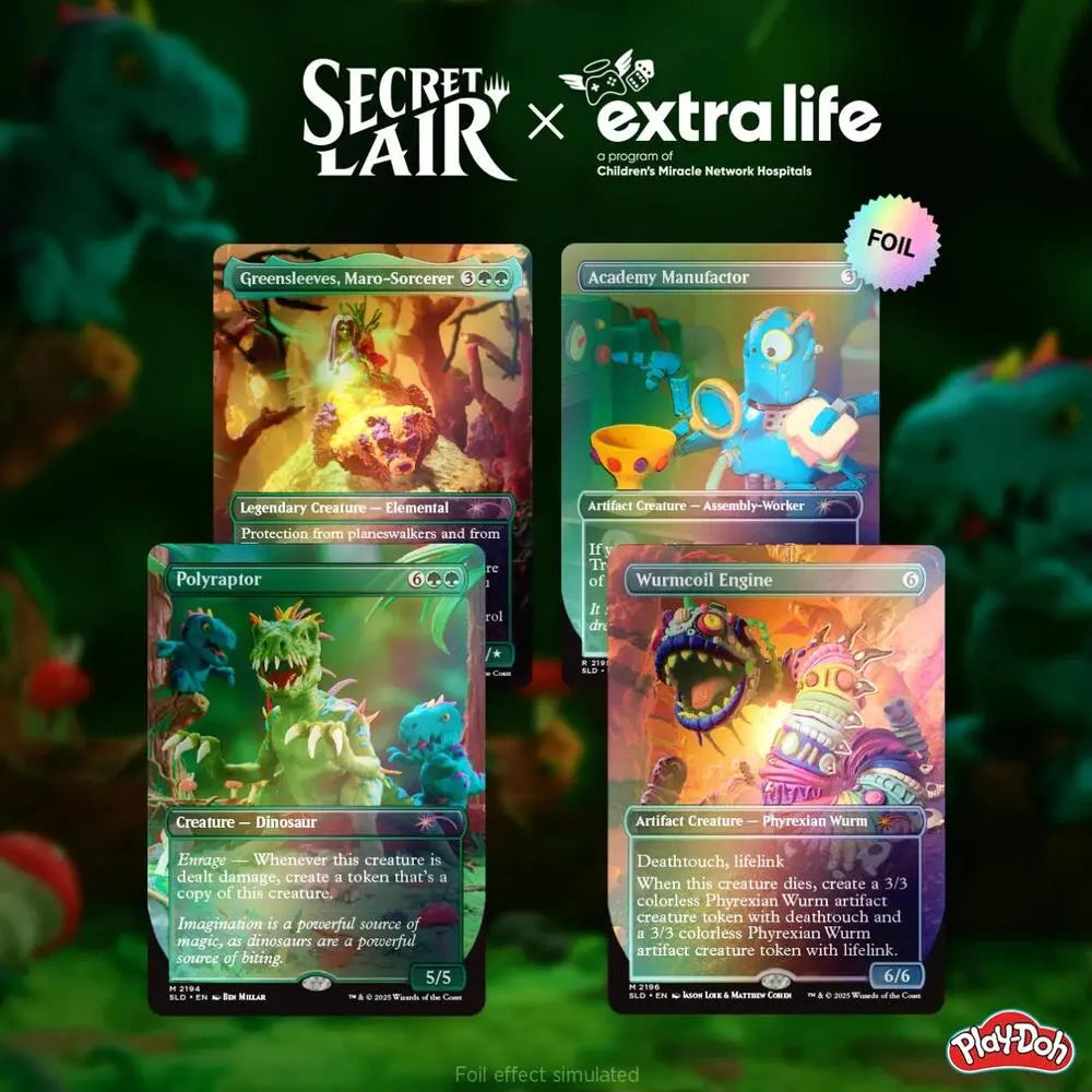 Secret Lair x Play-Doh: Squishful Thinking: Extra Life 2025 - Rainbow Foil Edition - Secret Lair Drop Series (SLD) The Lucky Pull