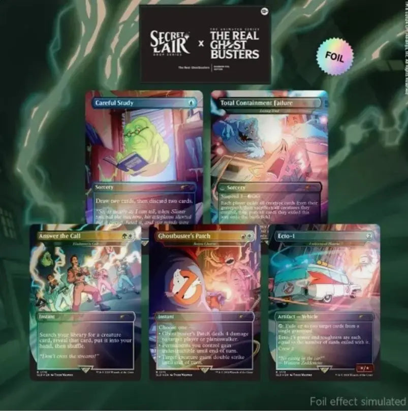 Secret Lair Drop: Secret Lair x Ghostbusters: The Real Ghostbusters - Rainbow Foil Edition - Secret Lair Drop Series (SLD) The Lucky Pull