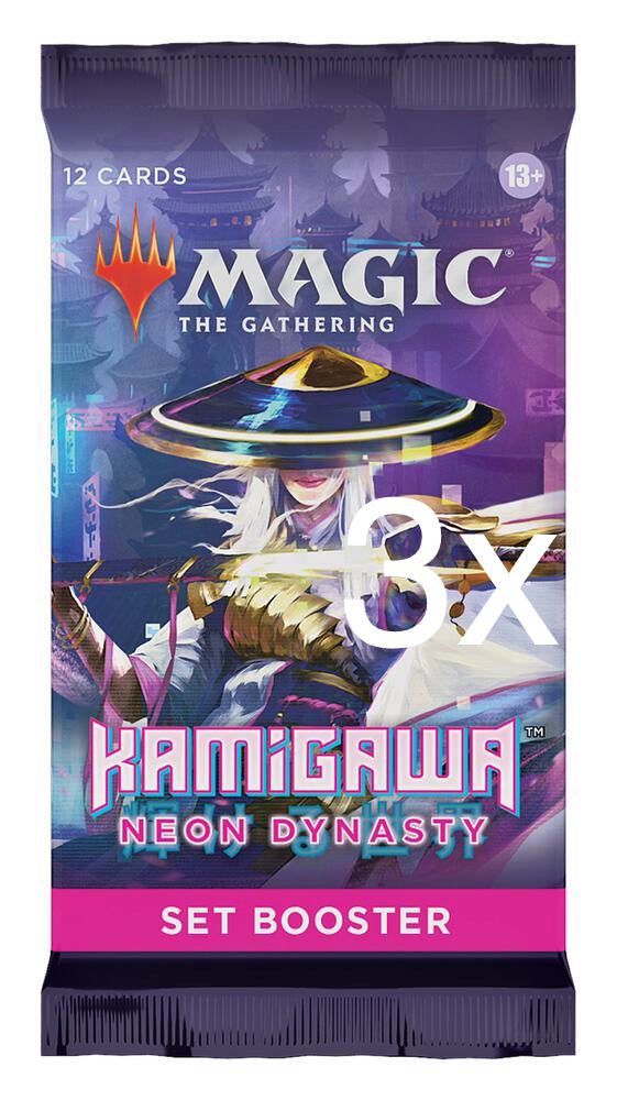 3x Kamigawa: Neon Dynasty - Set Booster Packs - (NEO)