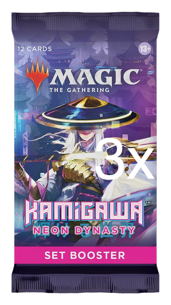 3x Kamigawa: Neon Dynasty - Set Booster Packs - (NEO)