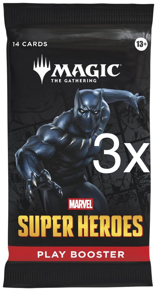 3x Marvel Super Heroes - Play Booster Pack - (MSH)