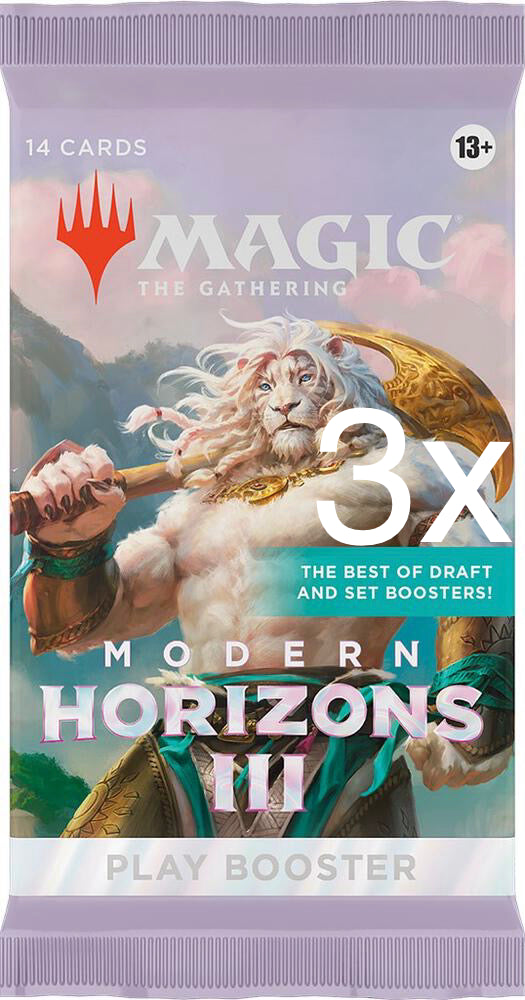3x Modern Horizons 3 - Play Booster Packs - (MH3)