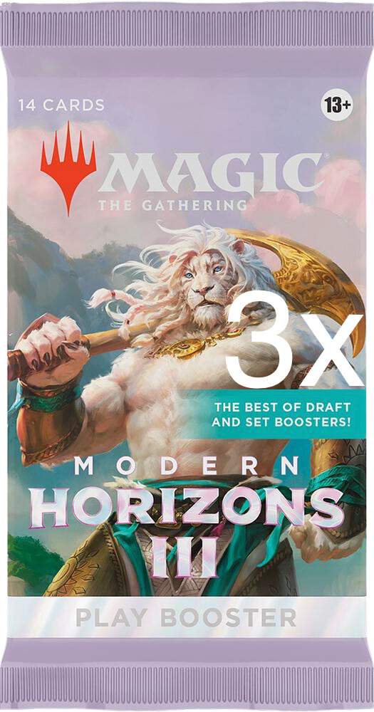 3x Modern Horizons 3 - Play Booster Packs - (MH3)