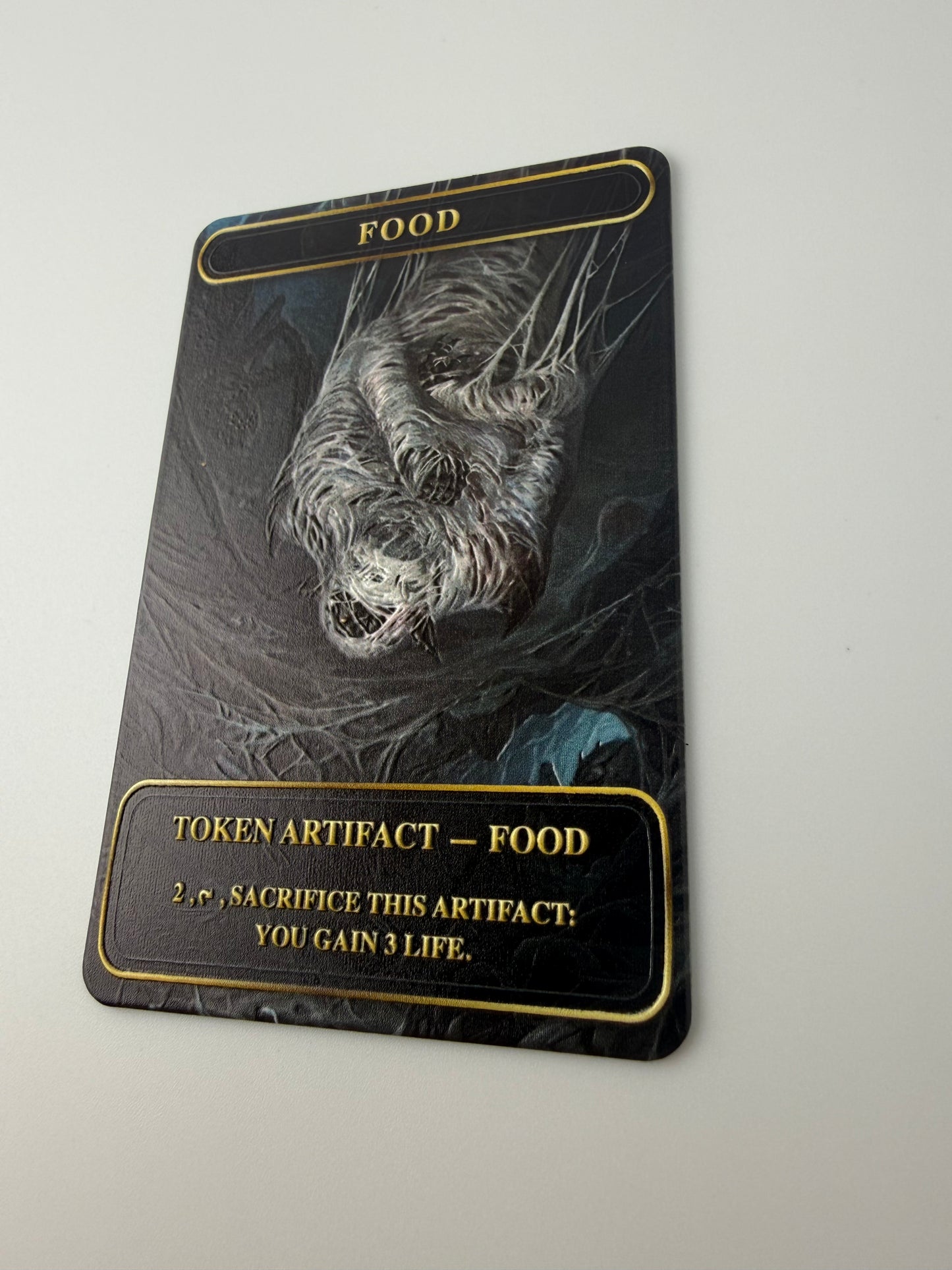 Premium Metal Food Token – “Feast of the Arachnid” Edition with Raised Texture