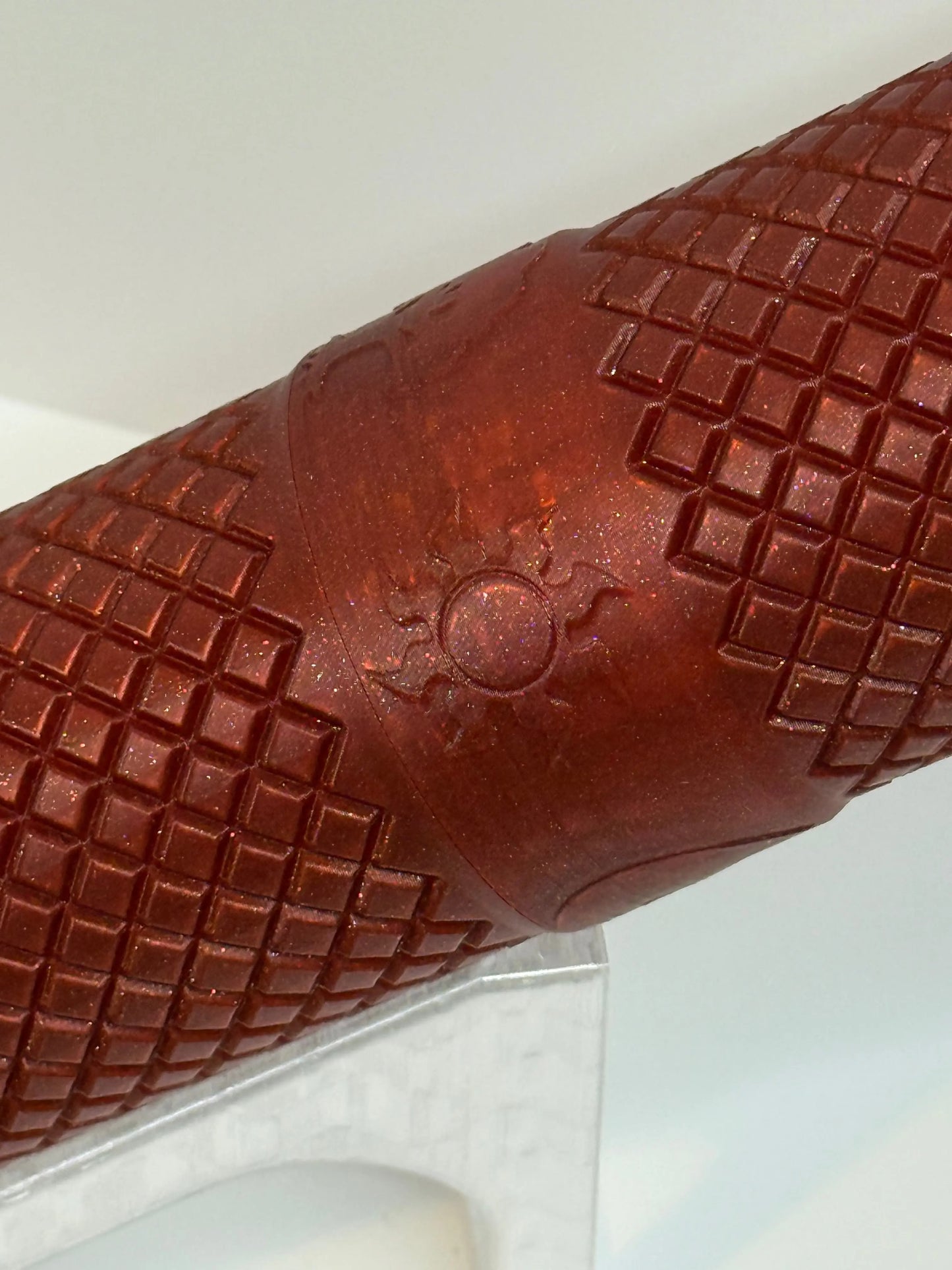 Playmat Tube - Crimson Red Sparkle - 14" RJK Collectibles