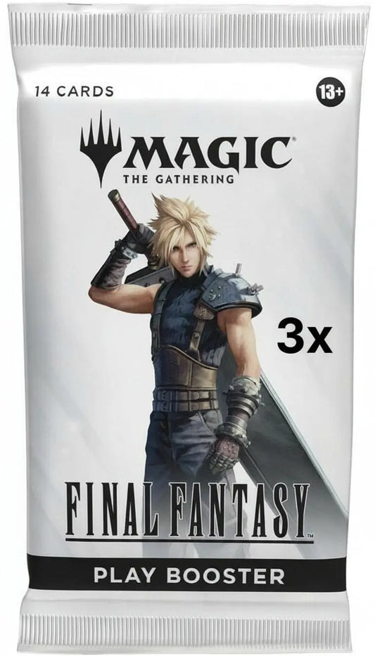 3x FINAL FANTASY - Play Booster Pack - FINAL FANTASY (FIN) WOTC