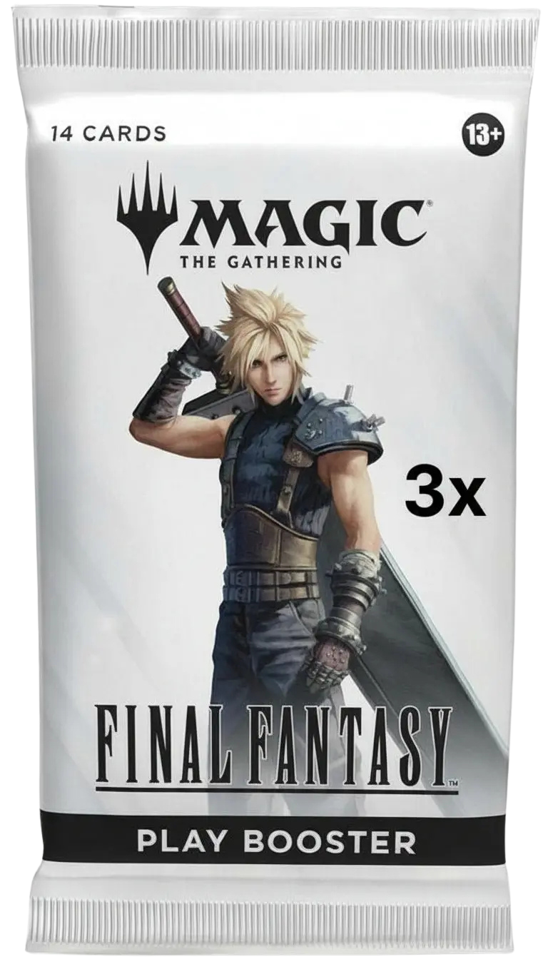3x FINAL FANTASY - Play Booster Packs - (FIN)