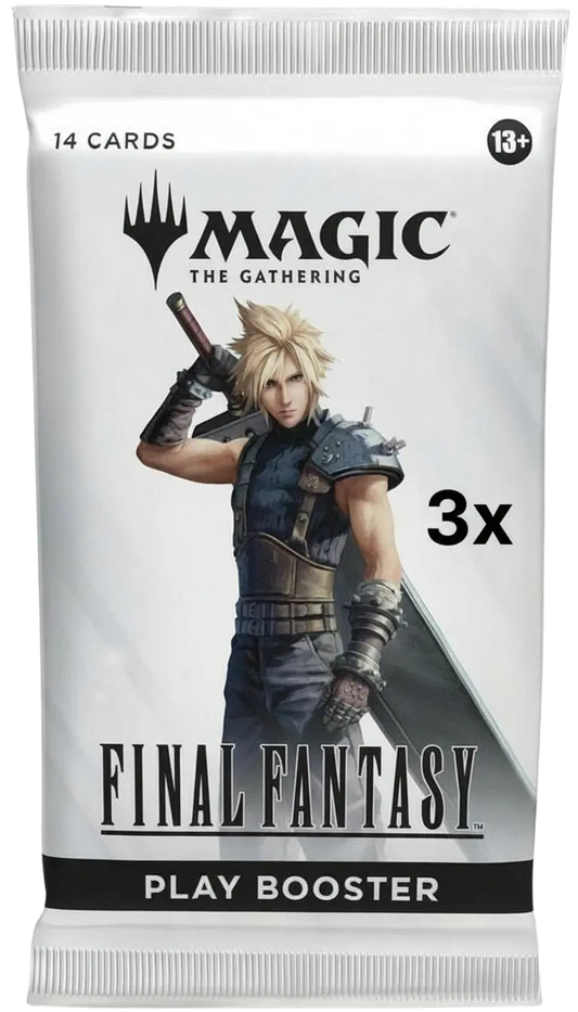 3x FINAL FANTASY - Play Booster Packs - (FIN)