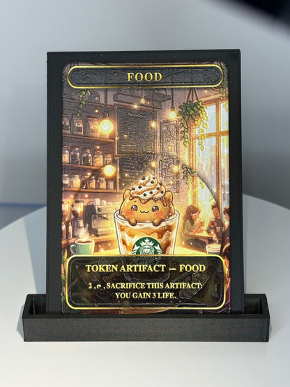 Metal Food Token - "Catpuccino" Edition