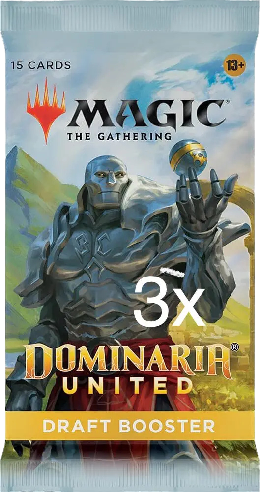 3x Dominaria United - Draft Booster Packs - (DMU)