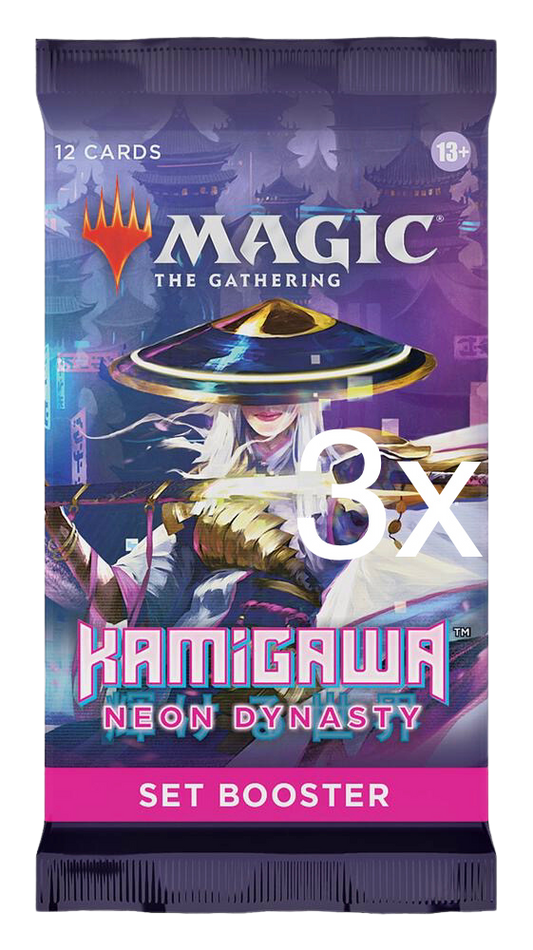 3x Kamigawa: Neon Dynasty - Set Booster Packs -  (NEO)