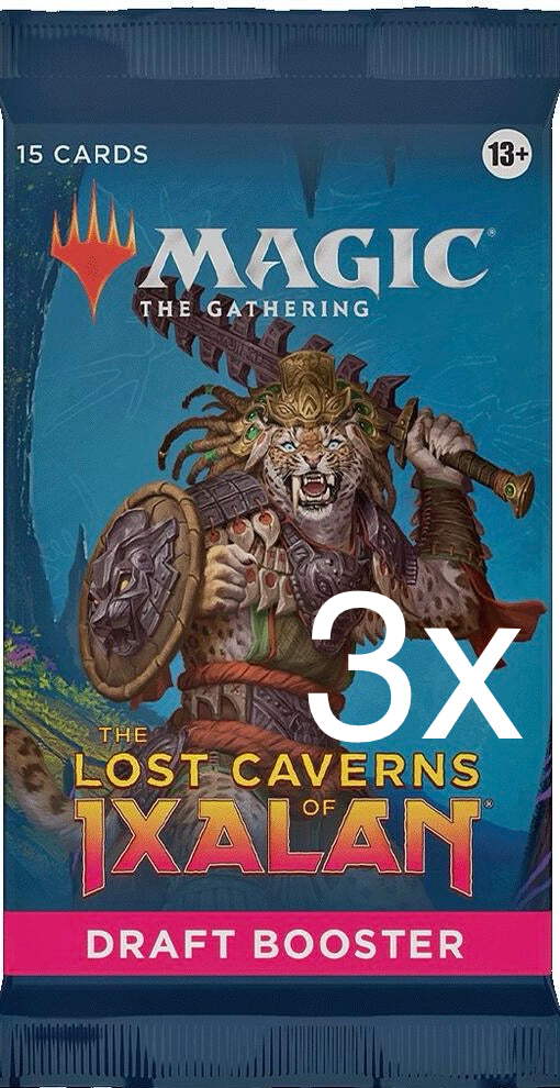 3x The Lost Caverns of Ixalan - Draft Booster Packs - (LCI)