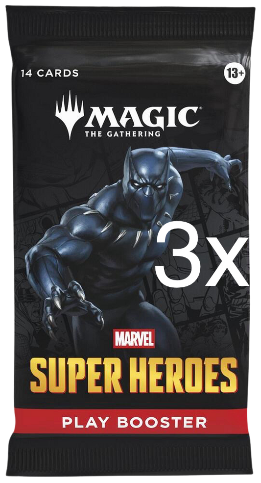 3x Marvel Super Heroes - Play Booster Pack -  (MSH)