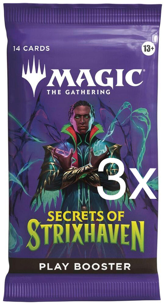 3x Secrets of Strixhaven - Play Booster Packs - (SOS)
