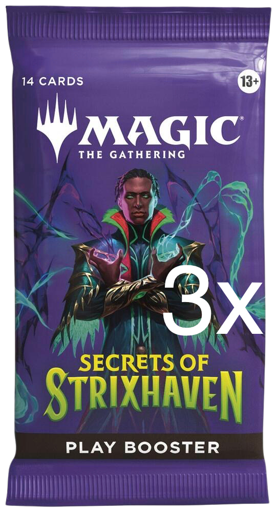 3x Secrets of Strixhaven - Play Booster Packs - (SOS)