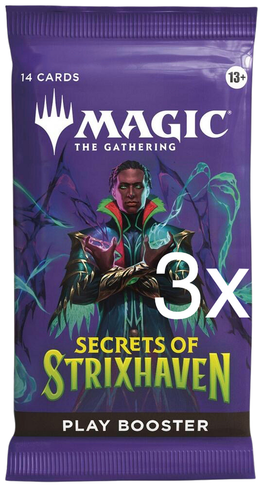 3x Secrets of Strixhaven - Play Booster Packs - (SOS)
