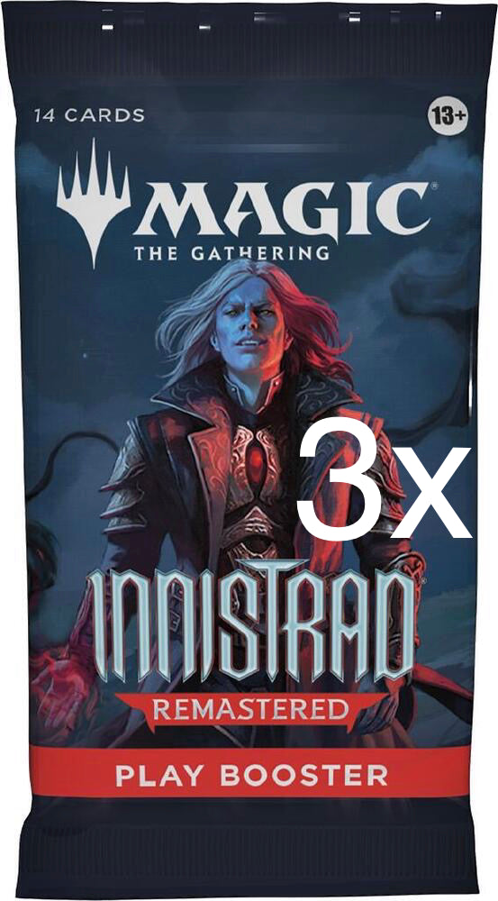 3x Innistrad Remastered - Play Booster Packs -  (INR)