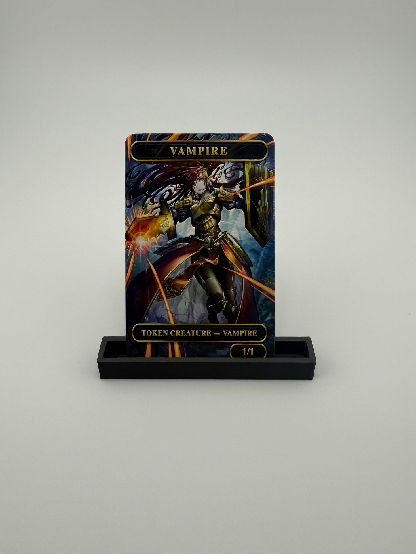 Premium Metal Vampire Token – “Crimson Vanguard” Edition with Raised Texture