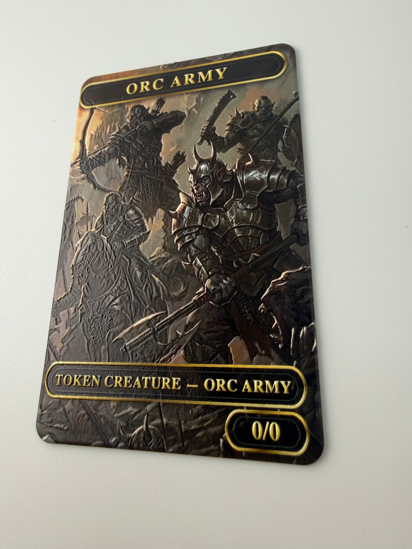 Premium Metal Orc Army Token – “Siege Horde” Edition with Raised Texture