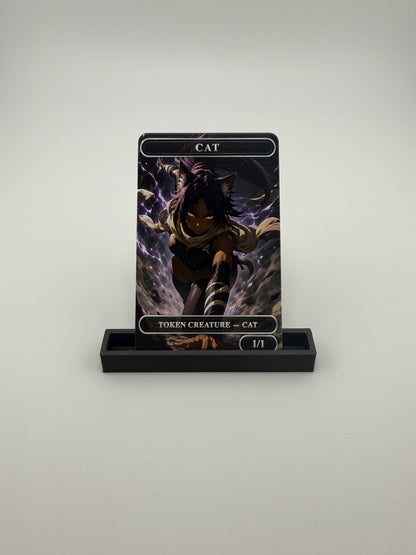 Premium Metal Cat Token – “Yoruichi, Flash of Lightning” Edition with Raised Texture