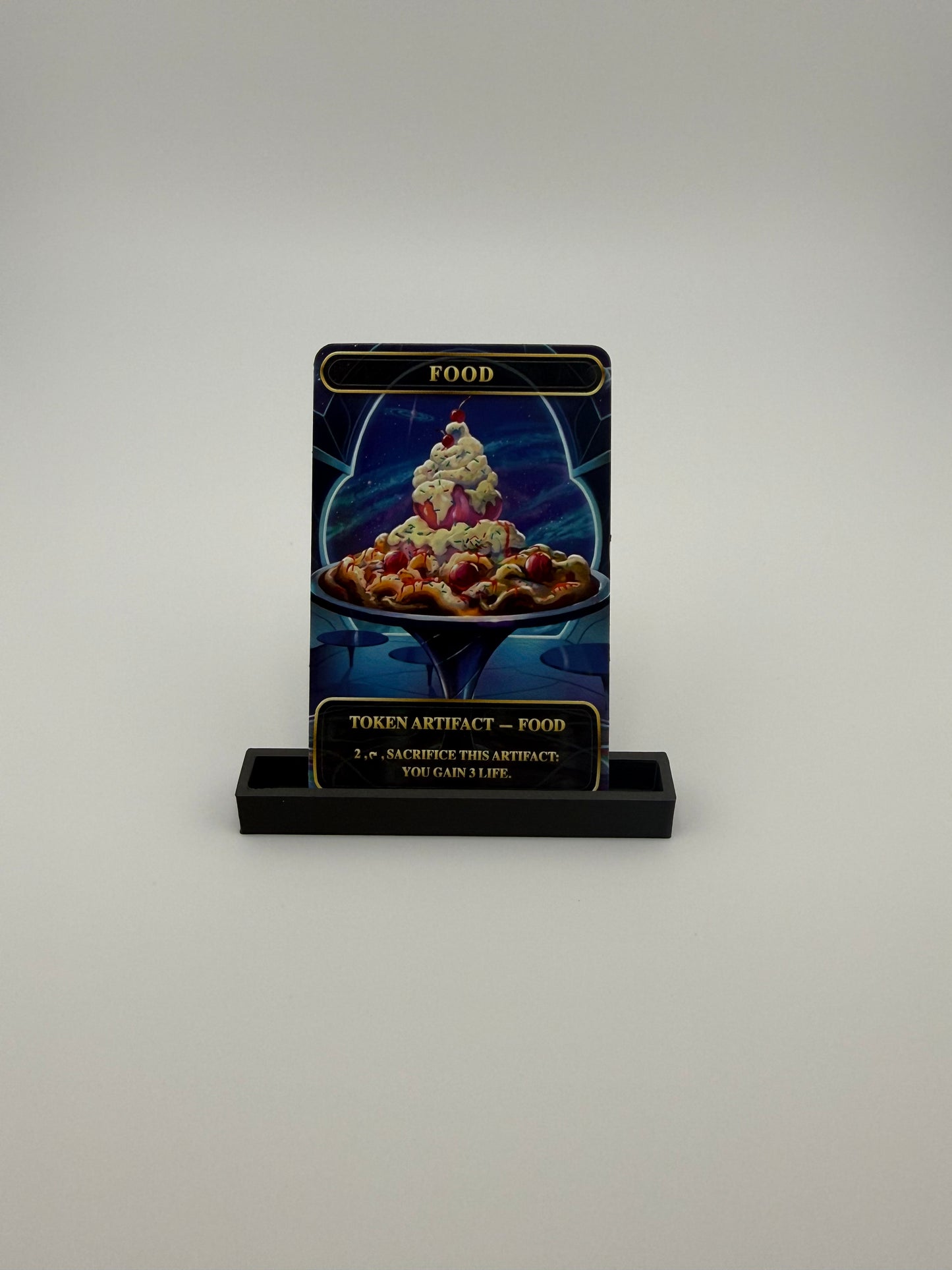 Premium Metal Food Token – “Cosmic Sundae” Edition with Raised Texture