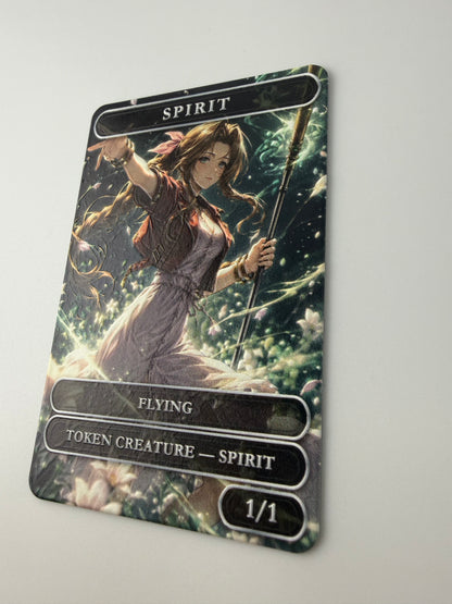 Premium Metal Spirit Token – “Aerith, Lifestream Final Grace” Edition with Raised Texture