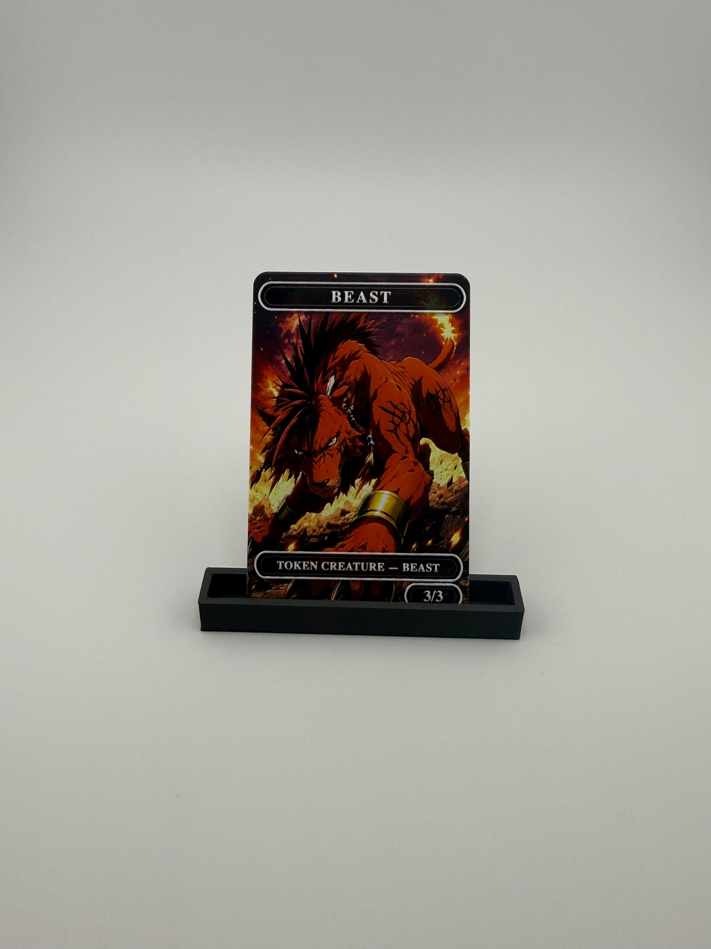 Premium Metal Beast Token – “Red XIII, Beast Mode” Edition with Raised Texture