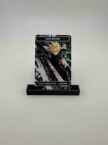 Premium Metal Soldier Token – “Cloud, SOLDIER of Midgar” Edition with Raised Texture
