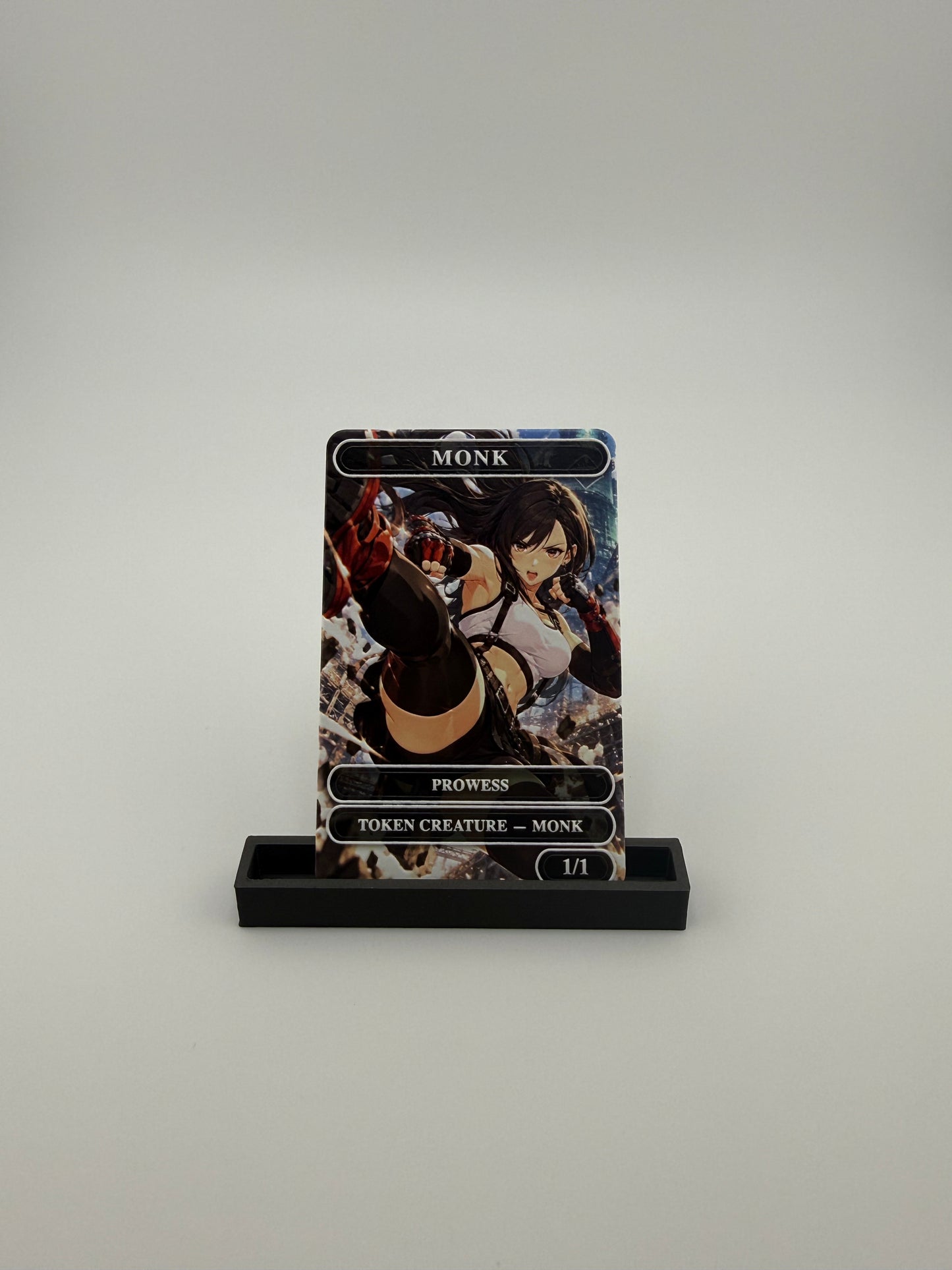 Premium Metal Monk Token – “Tifa, Fist of Seventh Heaven” Edition with Raised Texture