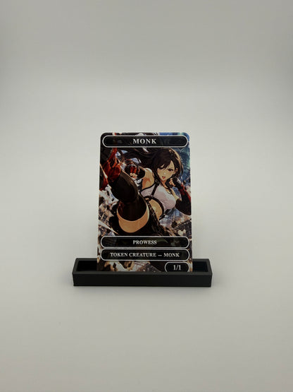 Premium Metal Monk Token – “Tifa, Fist of Seventh Heaven” Edition with Raised Texture